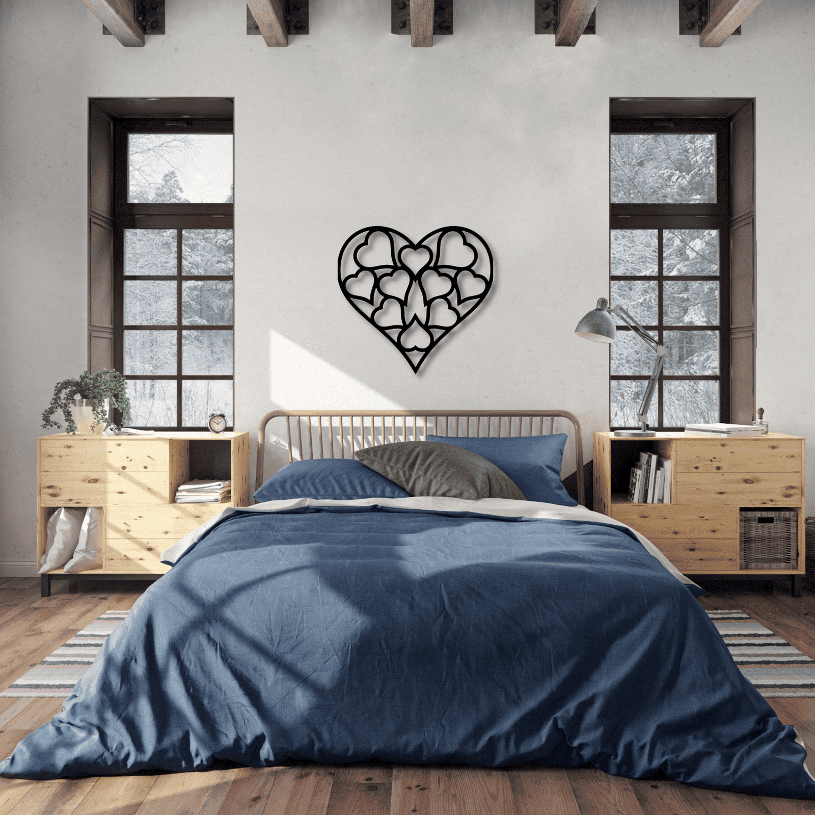 Heart of Hearts Metal Wall Art