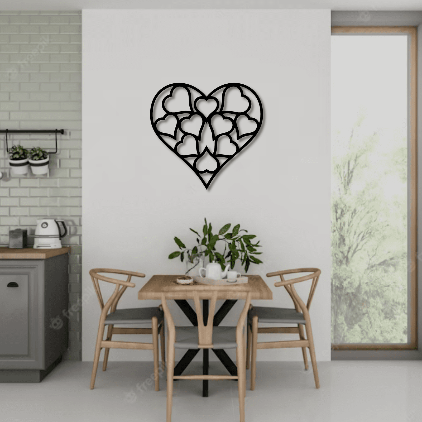 Heart of Hearts Metal Wall Art