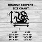 Dragon Serpent Heads Metal Wall Art