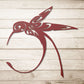 Abstract Hummingbird Metal Wall Art