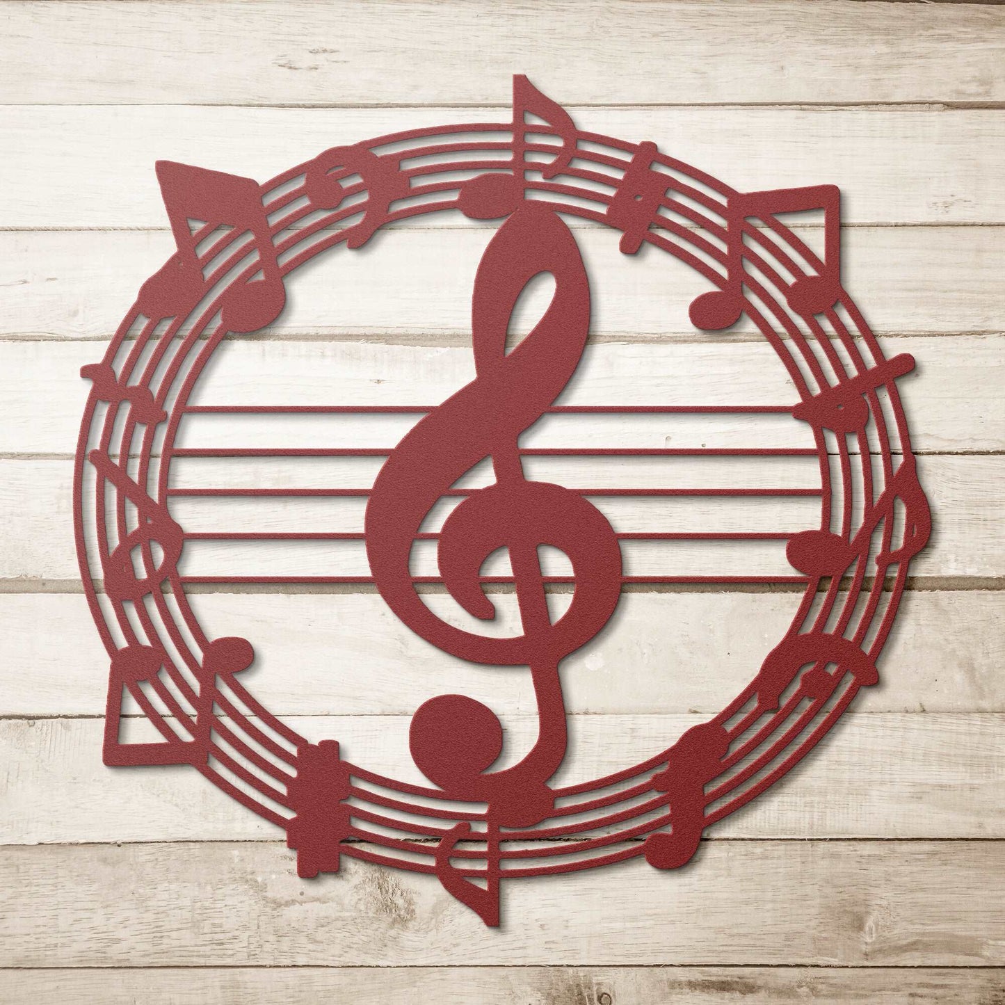 Musical Wreath Metal Wall Art