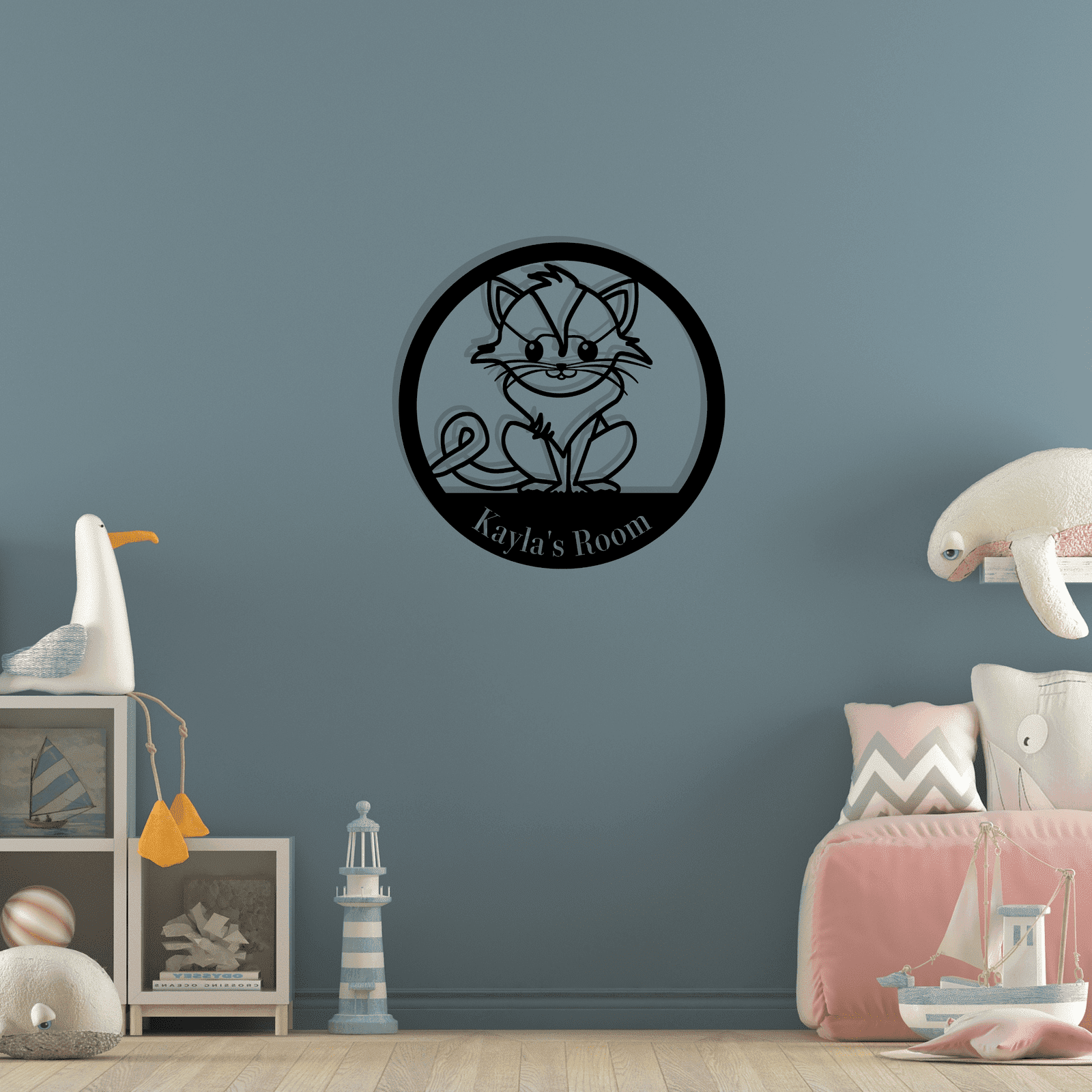 Personalized Cat Metal Wall Art