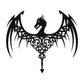 Dragon Wings Spread Metal Wall Art