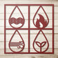 Four Earth Elements Metal Wall Art