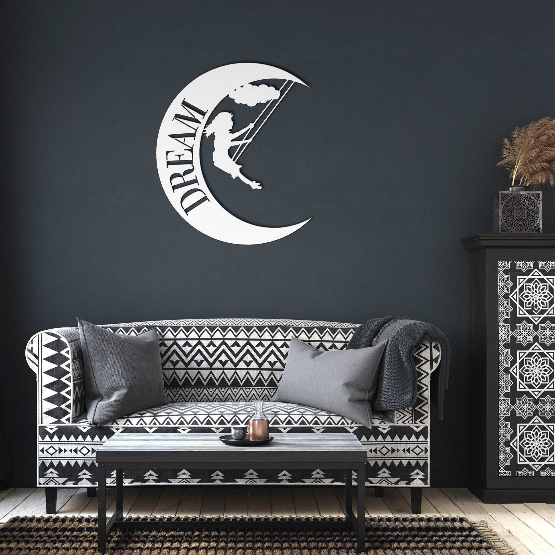 Dream Moon Metal Wall Art