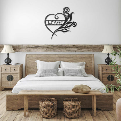 Heart Of Love Metal Wall Art