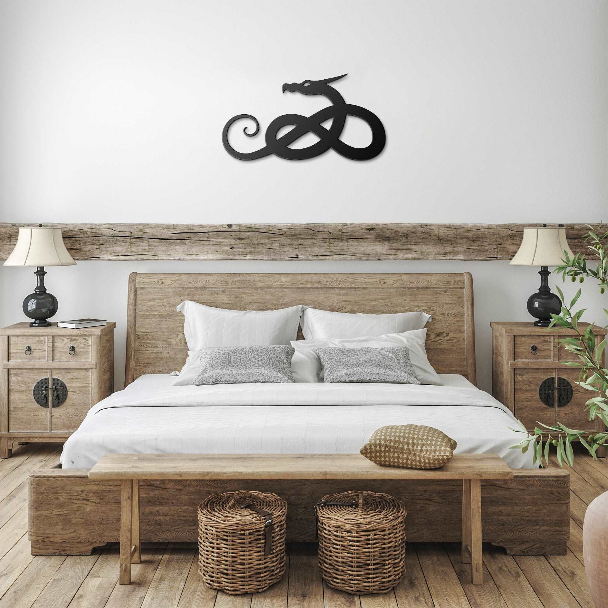 Infinity Dragon Metal Wall Art