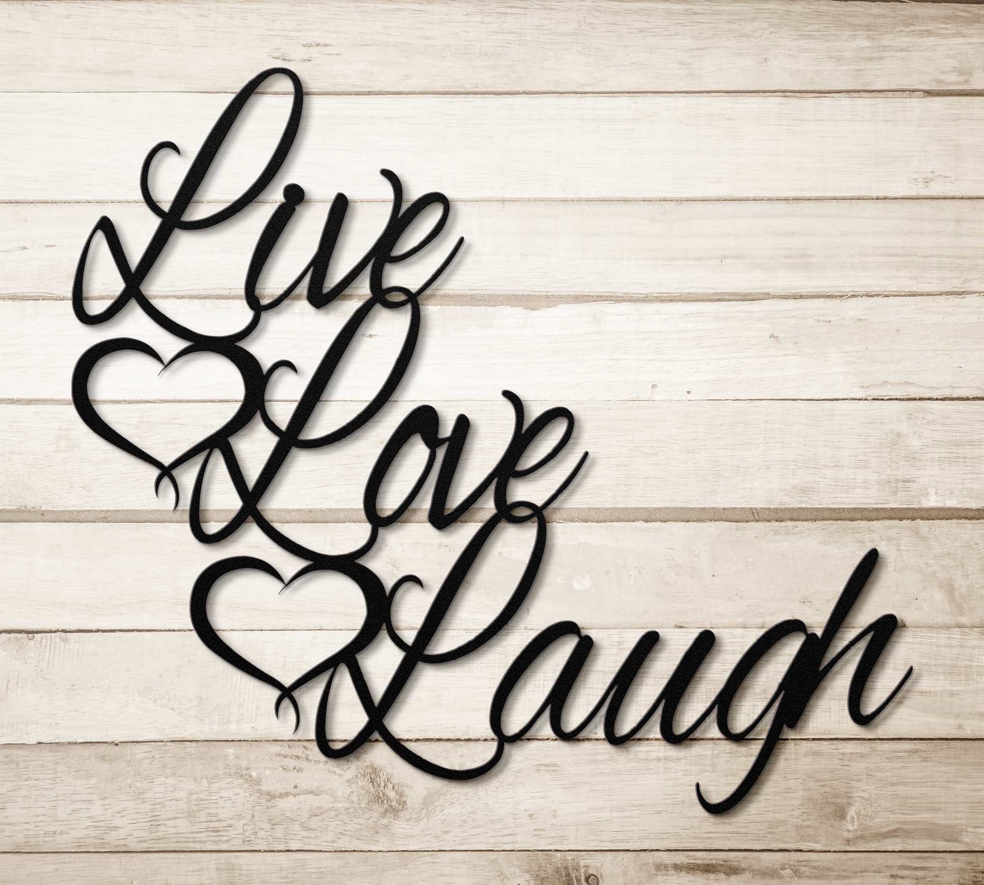 Live Love Laugh Metal Wall Art