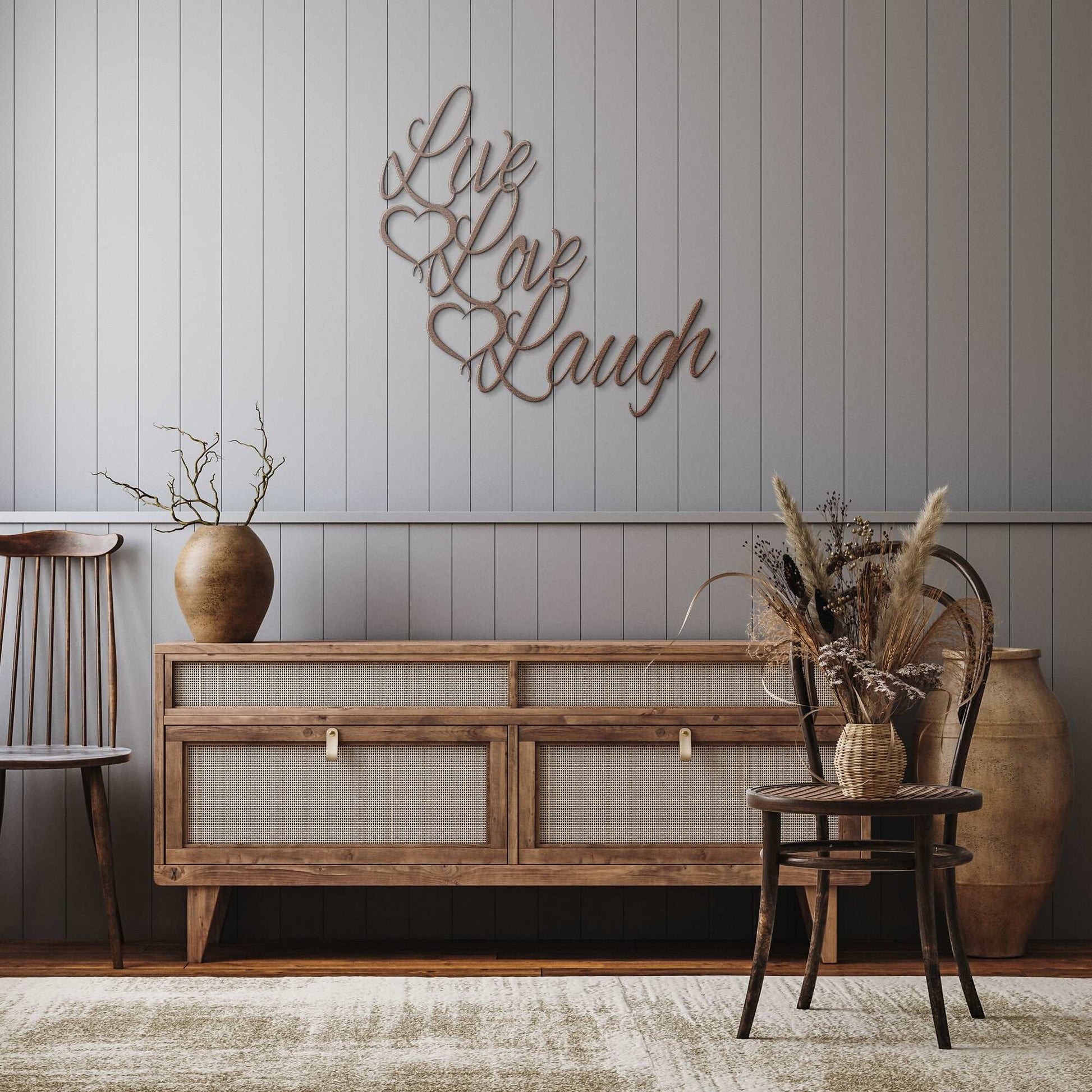 Live Love Laugh Metal Wall Art