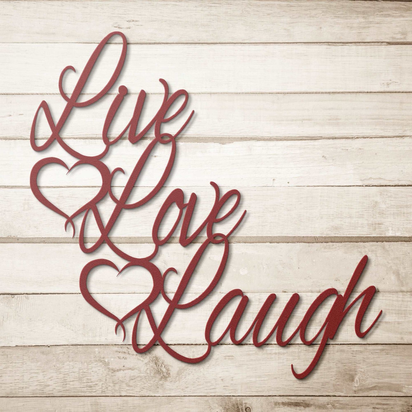 Live Love Laugh Metal Wall Art