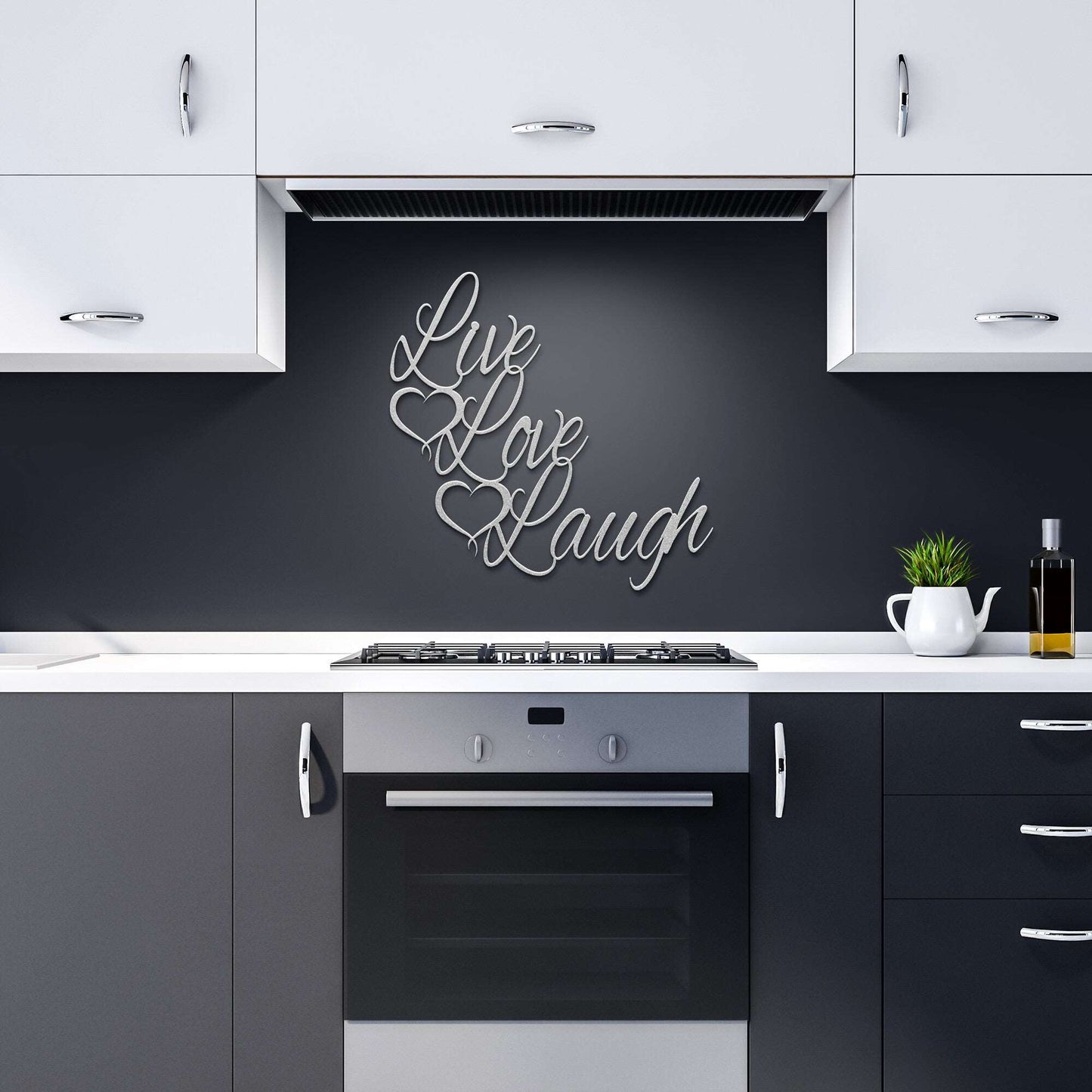 Live Love Laugh Metal Wall Art