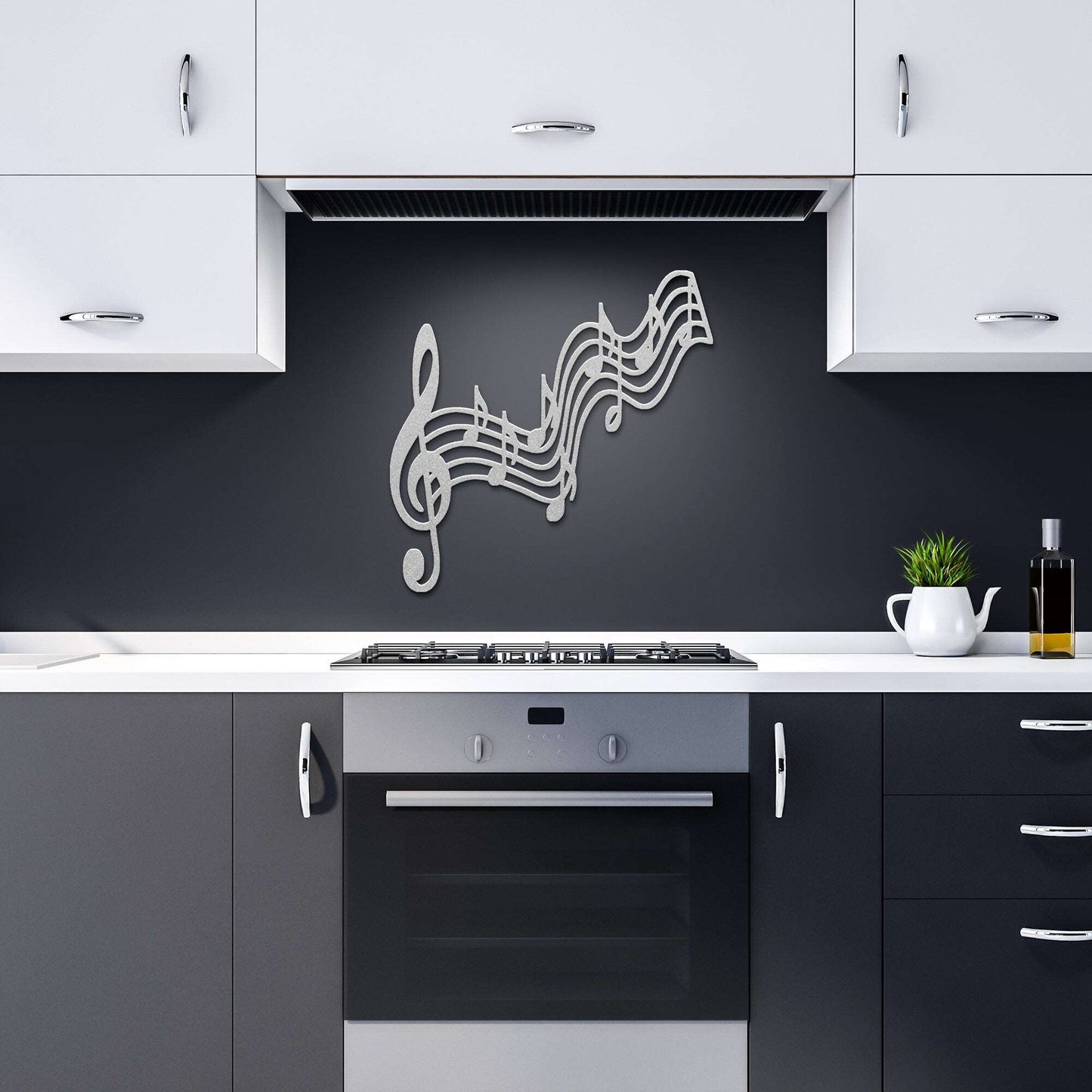 Music Notes Scale Metal Wall Art