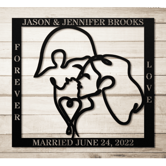 Personalized Marriage Metal Wall Art