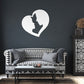 Romantic Couple Heart Metal Wall Art