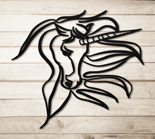 Unicorn Fantasy Metal Wall Art