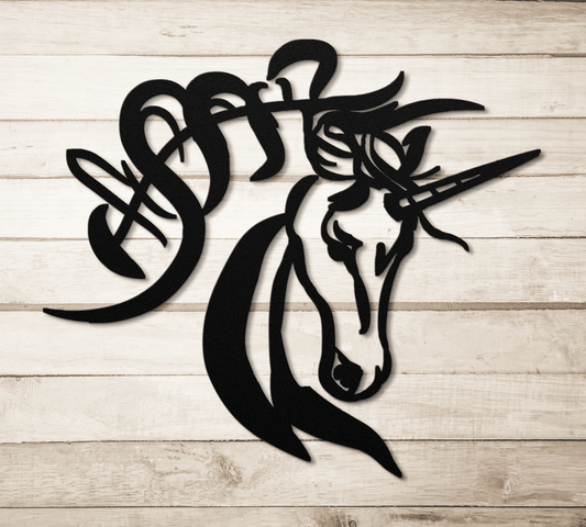 Unicorn Fantasy Metal Wall Art