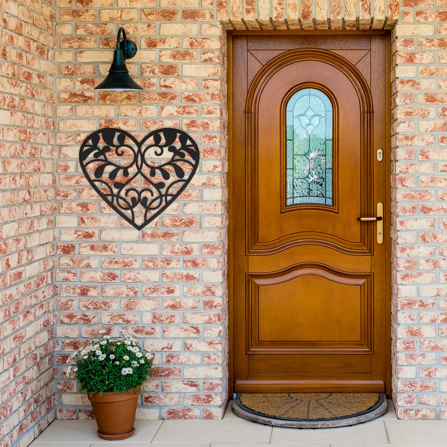 Vine Heart Metal Wall Art