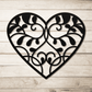 Vine Heart Metal Wall Art