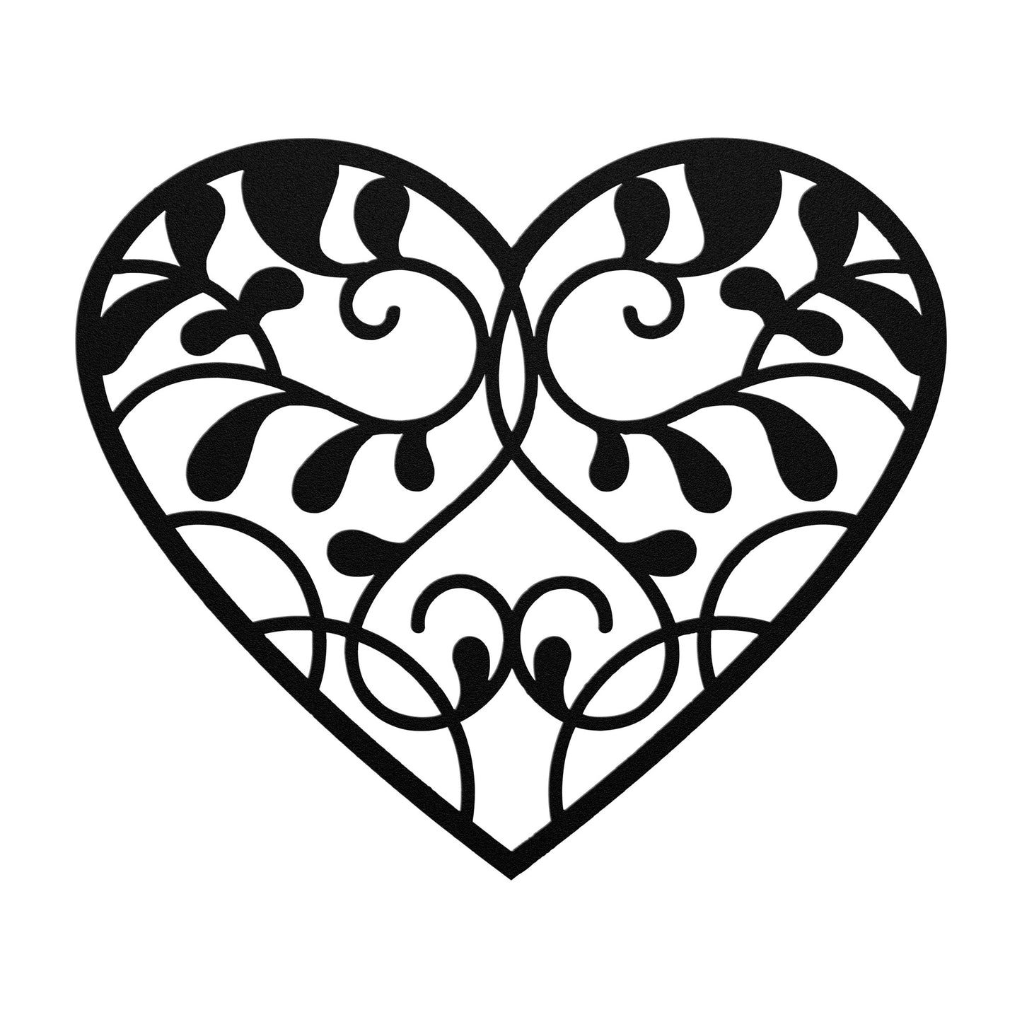 Vine Heart Metal Wall Art