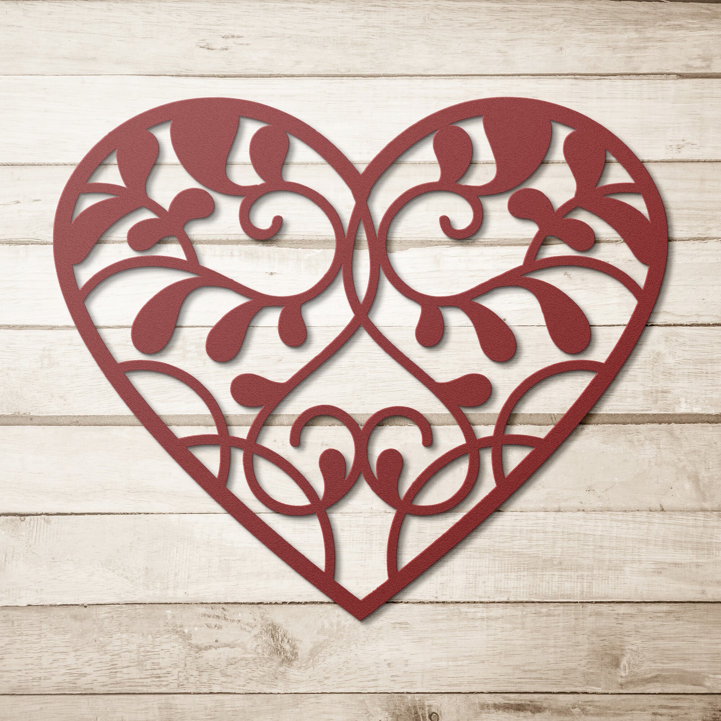 Vine Heart Metal Wall Art