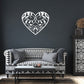 Vine Heart Metal Wall Art