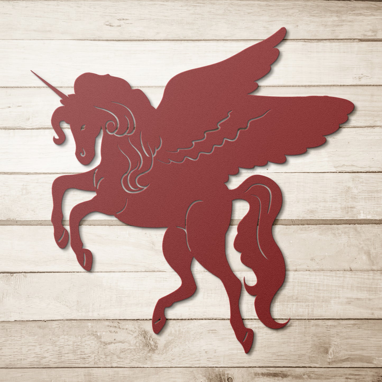 Winged Unicorn Metal Wall Art