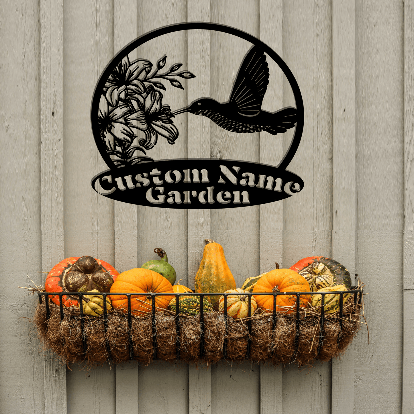 Customized Hummingbird Garden Sign