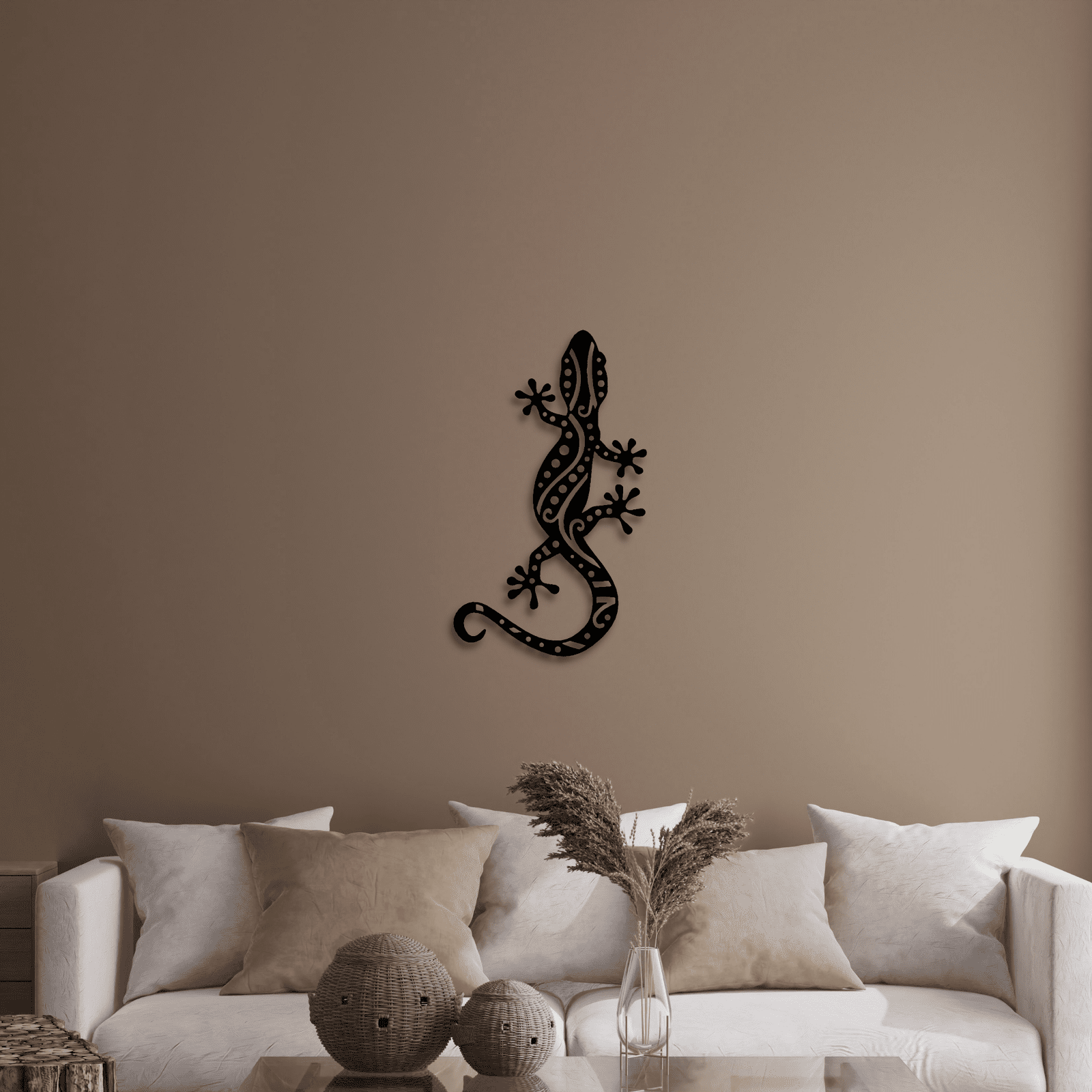 Gecko Lizard Metal Wall Art