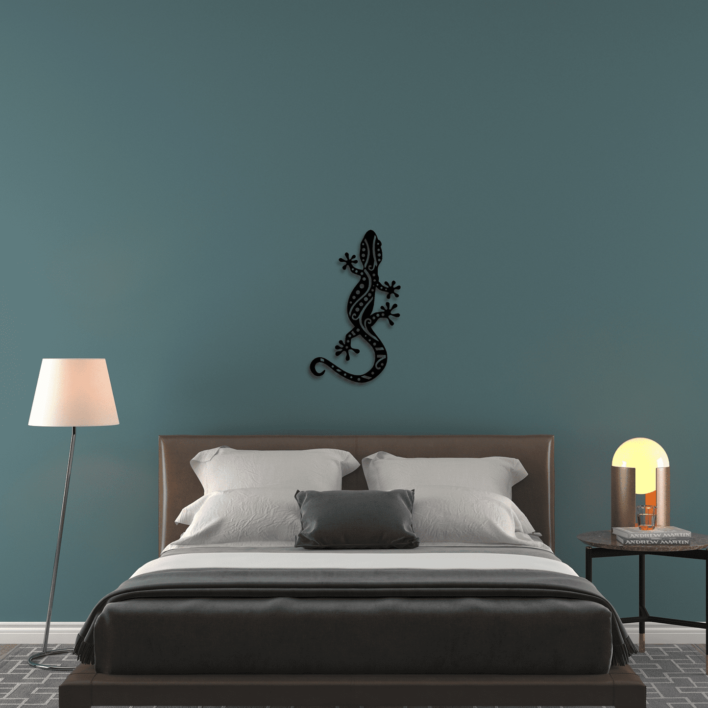 Gecko Lizard Metal Wall Art