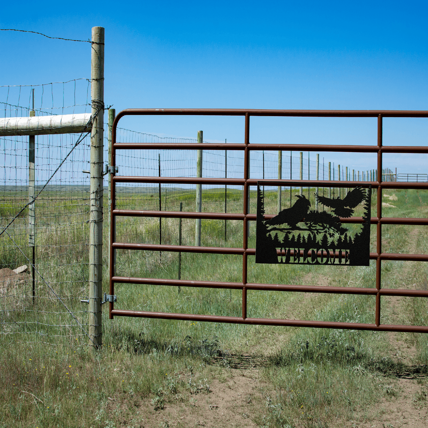 Owls Wilderness Front Door Welcome Sign